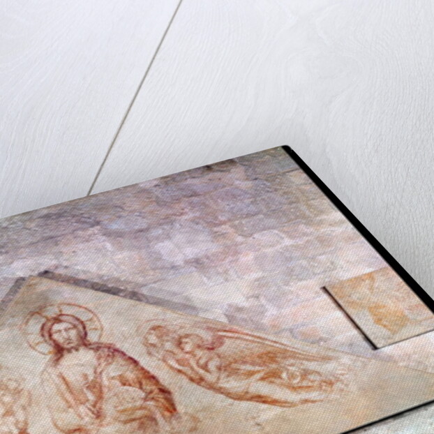 Tympanum depicting Christ the Redemptor surrounded by angels, 1341 by Simone Martini