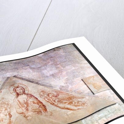 Tympanum depicting Christ the Redemptor surrounded by angels, 1341 by Simone Martini