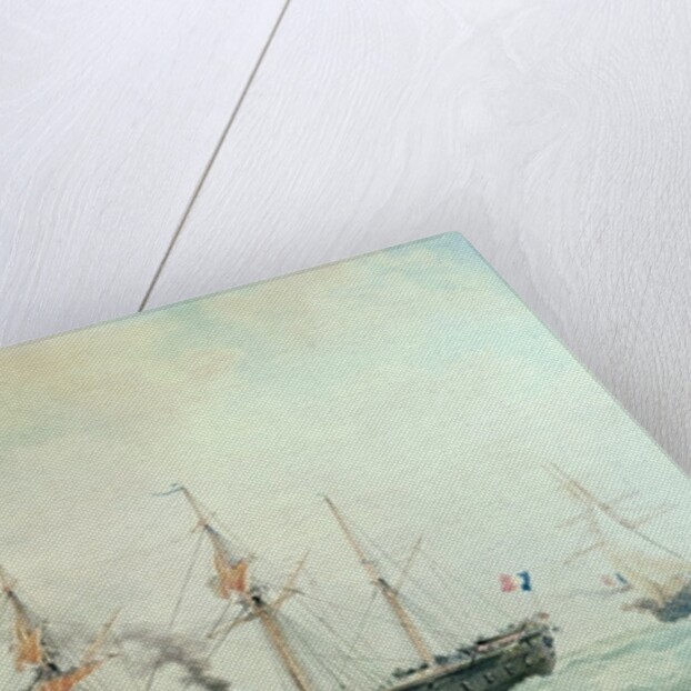 The French Battleship, 'La Gloire', 1880 by Francois Geoffroy Roux