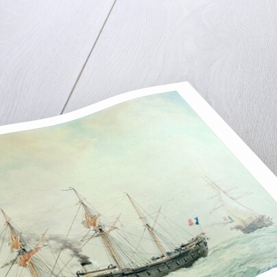 The French Battleship, 'La Gloire', 1880 by Francois Geoffroy Roux