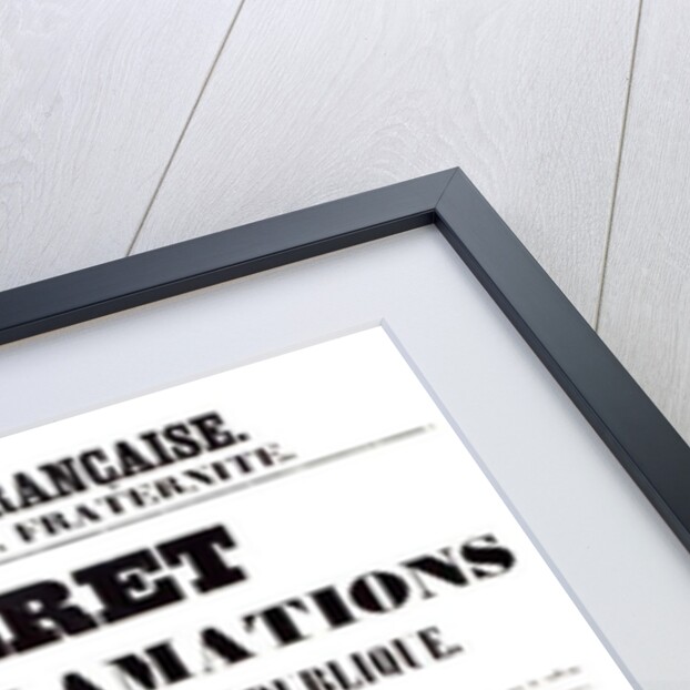 Decree and Proclamation by Louis Napoleon Bonaparte III, President of the Republic, 2nd December 1851 by French School