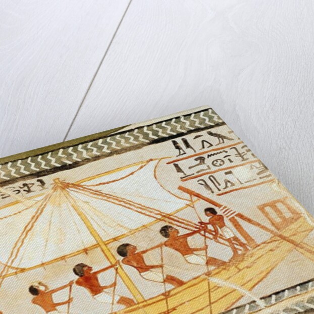 Boatmen on the Nile by Egyptian 18th Dynasty