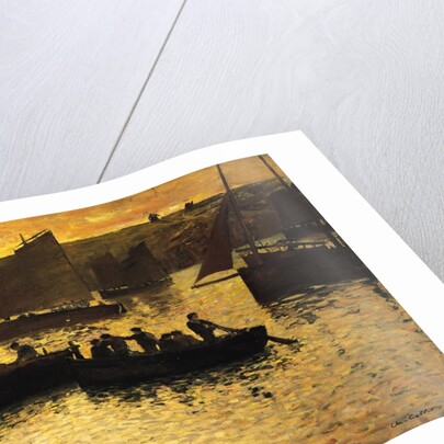 In the Port, 1895 by Charles Cottet