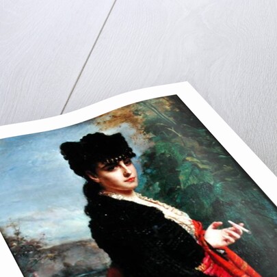 Portrait of a Spanish Woman by Heinrich Wilhelm Schlesinger