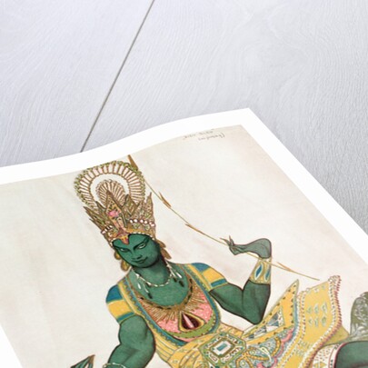 Costume design for Nijinsky for his role as the 'Blue God', 1911 by Leon Bakst