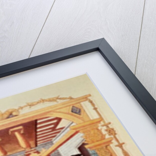 Interior of a 16th century printing works by (after) French School