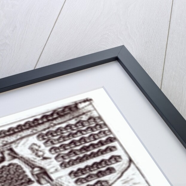 Plan of Moscow, 1628 by French School