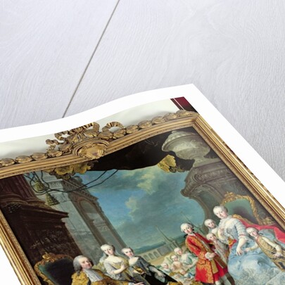 Franz Stephan I with his wife Marie-Therese and their children by Martin van Mytens or Meytens