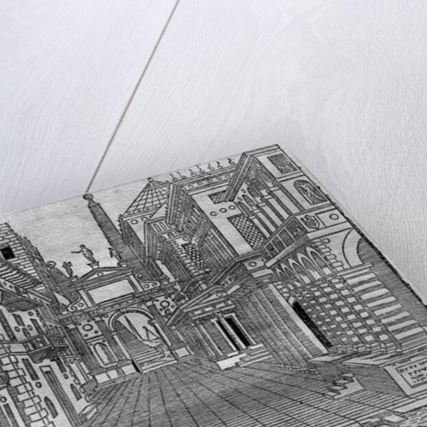 Set design for a tragic scene, 1545 by Sebastiano Serlio