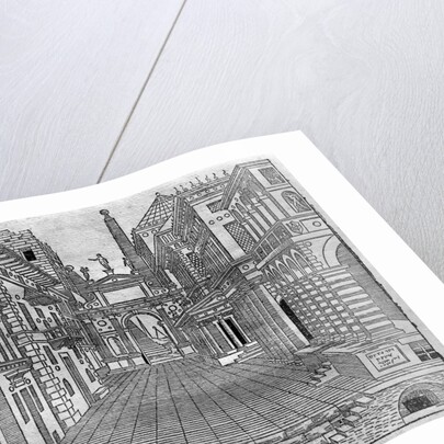 Set design for a tragic scene, 1545 by Sebastiano Serlio