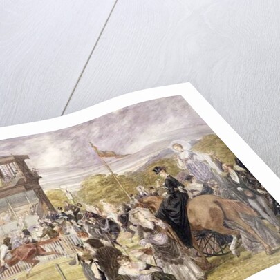 The Races at Longchamp in 1874 by Pierre Gavarni