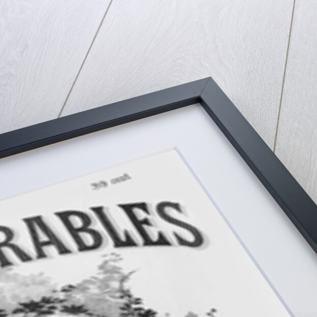 Titlepage of the first edition of 'Les Miserables' by Victor Hugo by French School