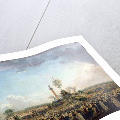 Fete de l'Etre Supreme at the Champ-de-Mars, painting by Pierre De Machy, 1794 by Pierre Antoine Demachy