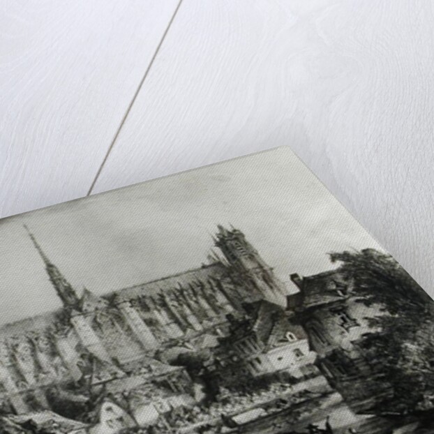 View of the Cathedral of Notre Dame, Amiens by Eugene Balan