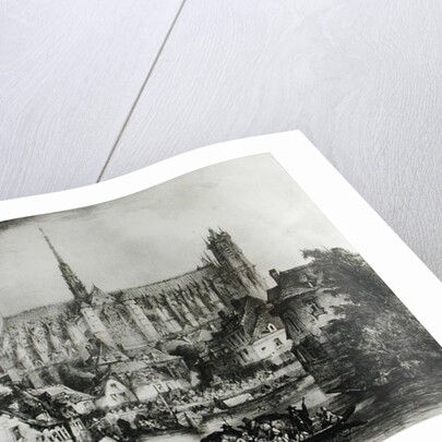 View of the Cathedral of Notre Dame, Amiens by Eugene Balan