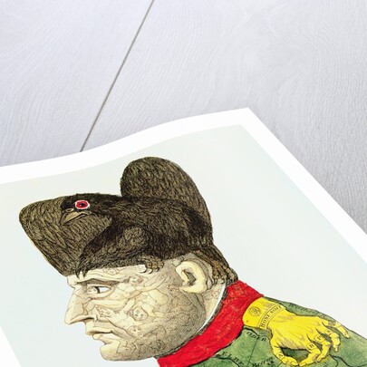 Caricature of Napoleon Bonaparte by English School