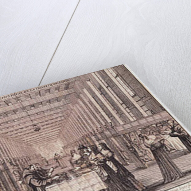 The Infirmary of the Sisters of Charity during a visit of Anne of Austria 1635 by Abraham Bosse