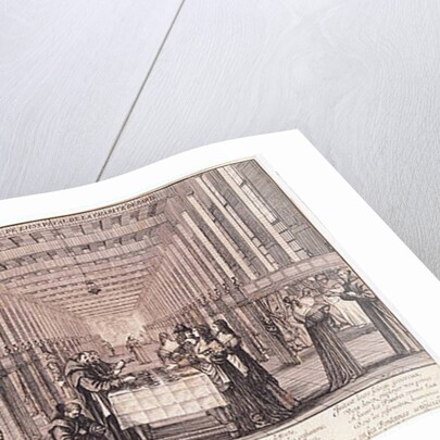 The Infirmary of the Sisters of Charity during a visit of Anne of Austria 1635 by Abraham Bosse