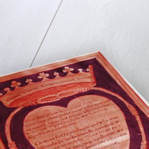 Fol. 61r The Crowned Heart of Courage by Jean Perreal