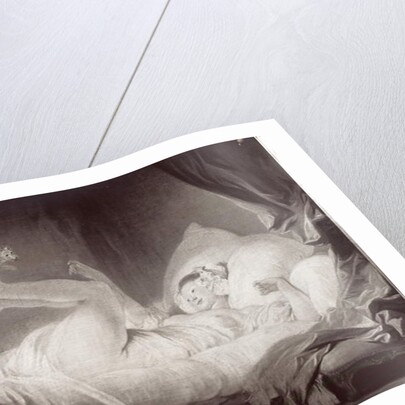 La Gimblette or Young Girl Making her Dog Dance on her Bed by Jean-Honore Fragonard