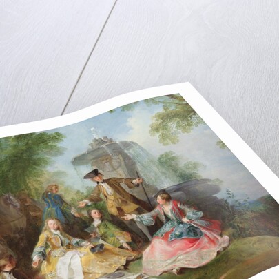 The Hunting Party Meal, c. 1737 by Nicolas Lancret