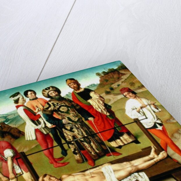 The Martyrdom of Saint Erasmus, central panel from the Triptych of Saint Erasmus, c.1460 by Dirck Bouts