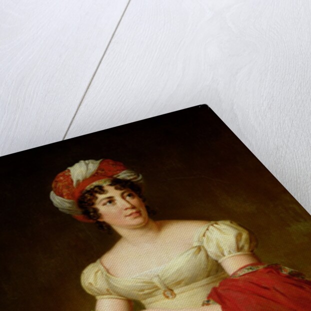 Portrait of Madame de Stael, copy of a painting by Francois Gerard by Marie Eleonore Godefroid