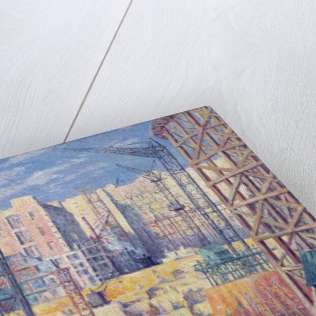 Building Site in Paris, quai de Passy, 1907 by Maximilien Luce