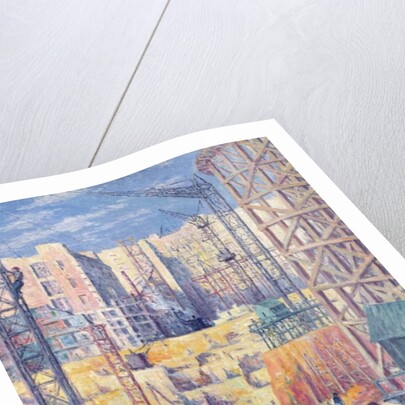 Building Site in Paris, quai de Passy, 1907 by Maximilien Luce