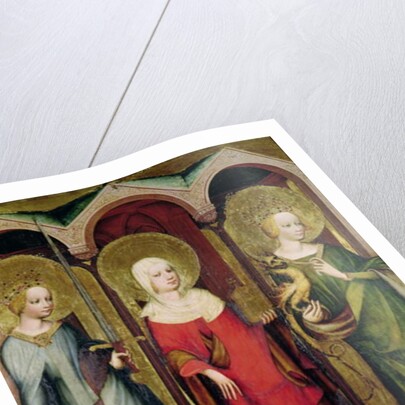 St. Catherine of Alexandria, St. Mary Magdalene and St. Margaret of Antioch, c.1380 by Master of the Trebon Altarpiece