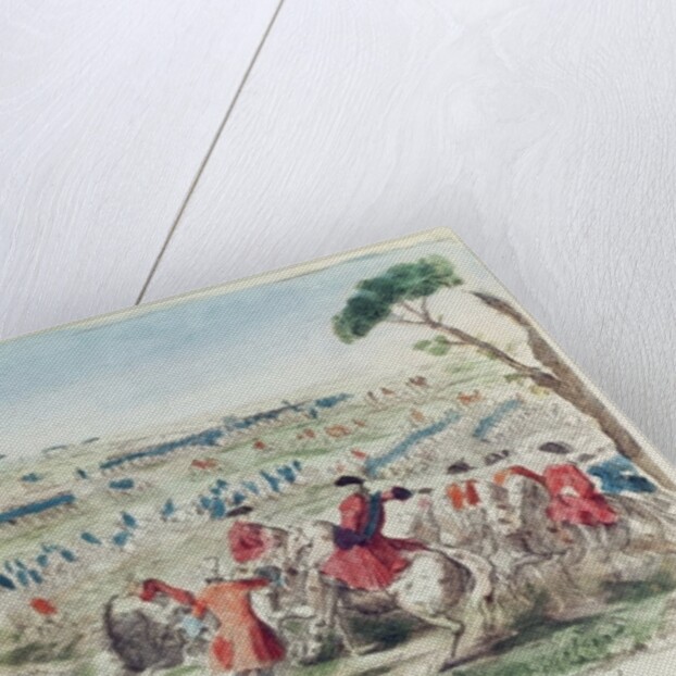 The French Army Commanded by Marshal d'Estrees at Cassel, 22nd June 1762 by French School