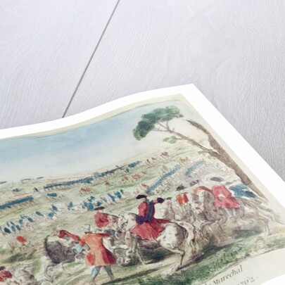 The French Army Commanded by Marshal d'Estrees at Cassel, 22nd June 1762 by French School