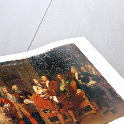 Louis XV Visiting Peter I the Great at l'Hotel de Lesdiguieres, 10th May 1717 by Louise Marie Jeanne Hersent