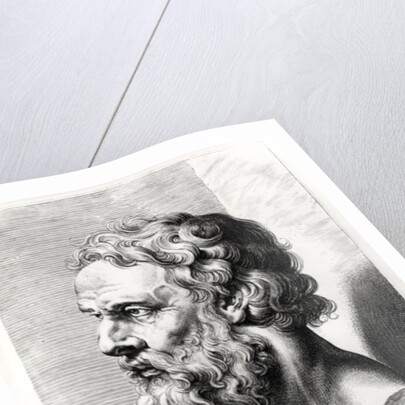 Bust of Plato engraved by Lucas Emil Vorsterman by Peter Paul Rubens