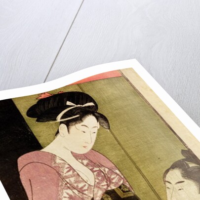 A Man Painting a Woman by Kitagawa Utamaro