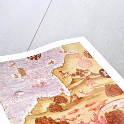 Fol.34v Map of Australia by Guillaume Le Testu