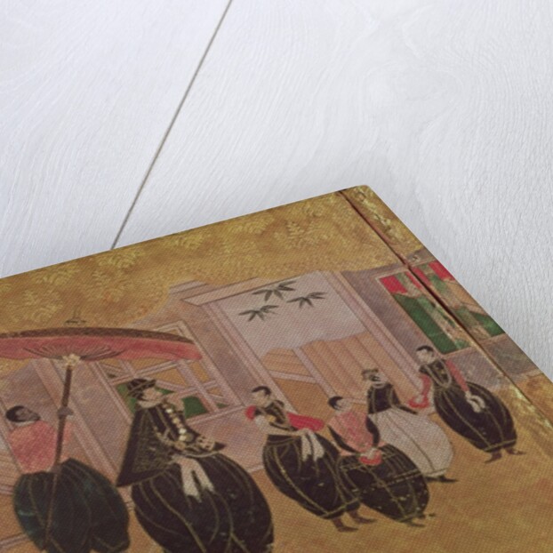 St. Francis Xavier and his entourage by School Japanese