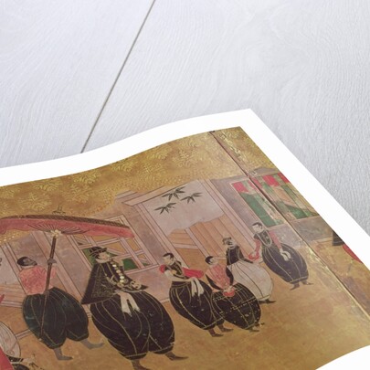 St. Francis Xavier and his entourage by School Japanese