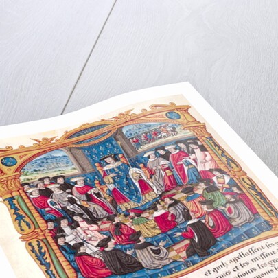 Ms 18 Fol.66v Louis XI Begins the War against Charles le Temeraire, Duke of Burgundy by French School