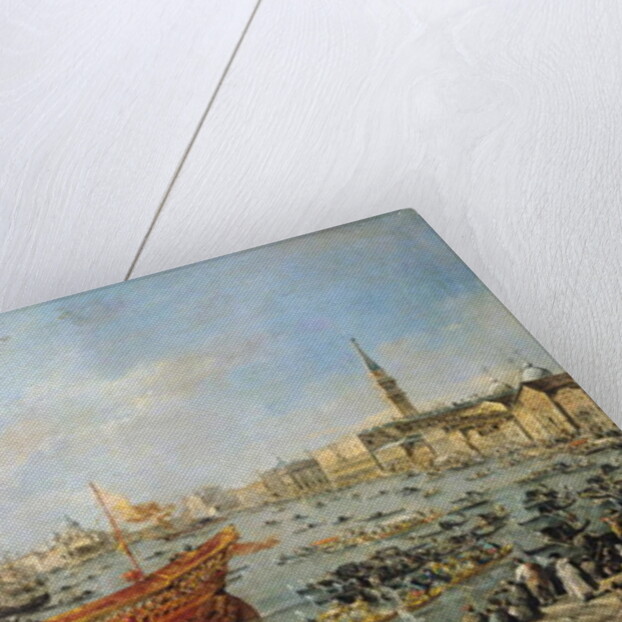 Departure of the 'Bucentaur' for the Lido on Ascension Day, 1766-70 by Francesco Guardi