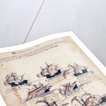 Pedro Alvares Cabral Arriving in Brazil in 1500 by Portuguese School