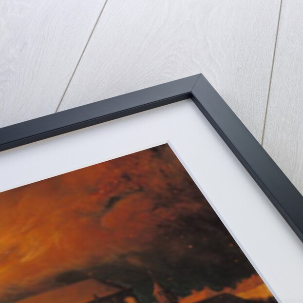 Fire at Cambrai Cathedral, 9th September 1859 by Abel Berger