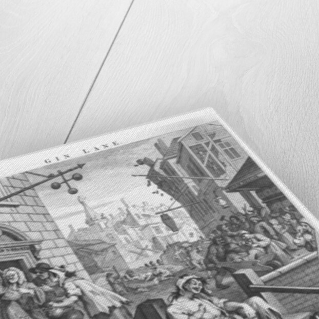 Gin Lane, 1751 by William Hogarth