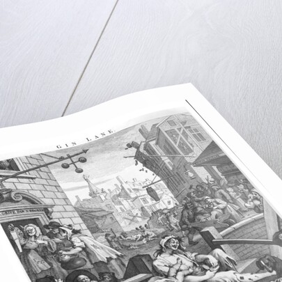 Gin Lane, 1751 by William Hogarth