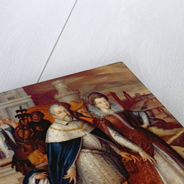 Portrait of Ferdinand I Grand Duke of Tuscany, and his Niece Marie, future wife of Henri IV by Frans II Pourbus