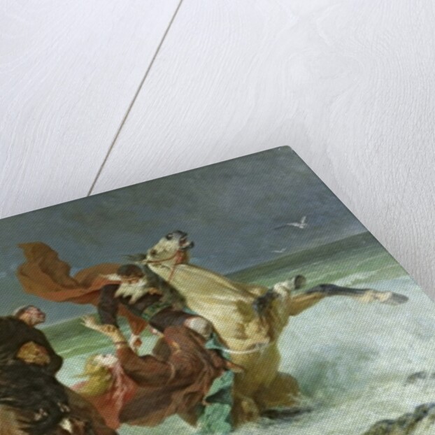 The Flight of Gradlon Mawr c.1884 by Evariste Vital Luminais