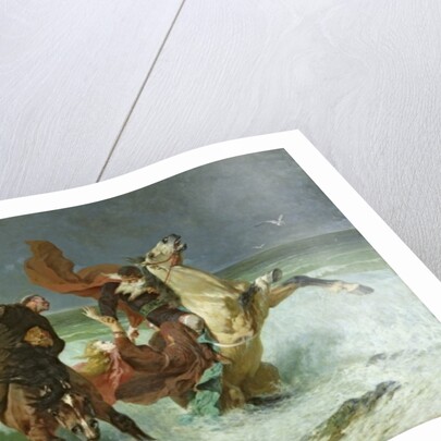 The Flight of Gradlon Mawr c.1884 by Evariste Vital Luminais