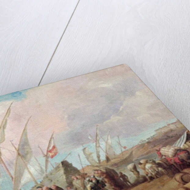 Departure of Christopher Columbus from Palos by Spanish School