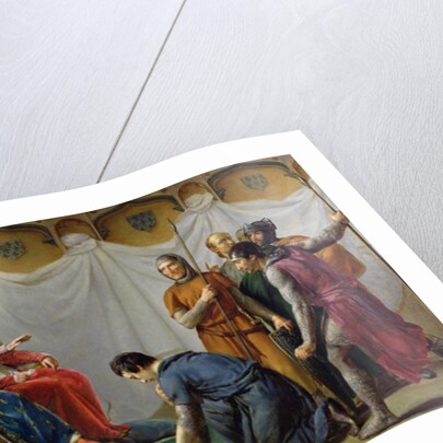 St. Louis Pardonning Mauclerc by Georges Rouget