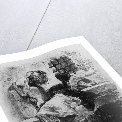 The Man in the Iron Mask in his Prison by Celestin Francois Nanteuil